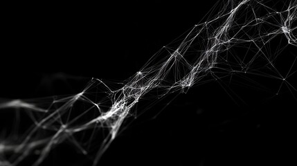 Abstract network of interconnected particles