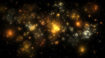 Obraz premium Abstract golden space
