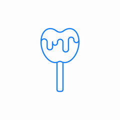 candy icecream lollipop icon sign vector