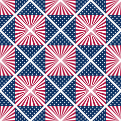 star and stripes background. american pattern for decoration and etc. vector illustration