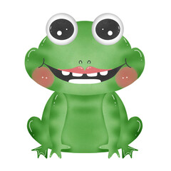 funny cartoon frog