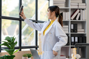 Doctor Taking Selfie in Office