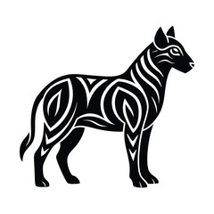 Tribal Style Animal Silhouette