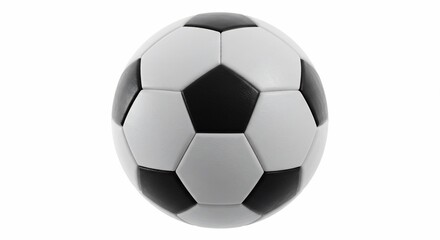 Soccer ball football sport equipment game play match competition team black white classic round sphere