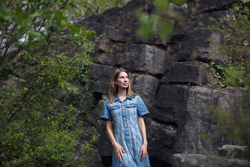 young jesus woman in the city river