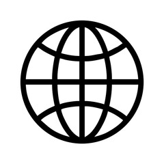 Globe world earth global international network connection internet worldwide communication icon vector