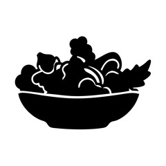 Illustration of salad bowl food healthy eating fresh vegetables vegetarian diet nutrition dish 90