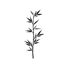 Elegant Bamboo Illustration Minimalist Line Art Graphic