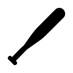 Baseball bat vector illustration for sports equipment and game design element isolated object