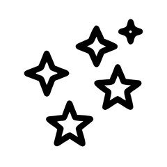Star twinkle sparkle glitter shine night sky space celestial bright light burst design element vector