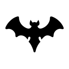 Bat silhouette vector halloween spooky night animal flying mammal dark creature scary october design