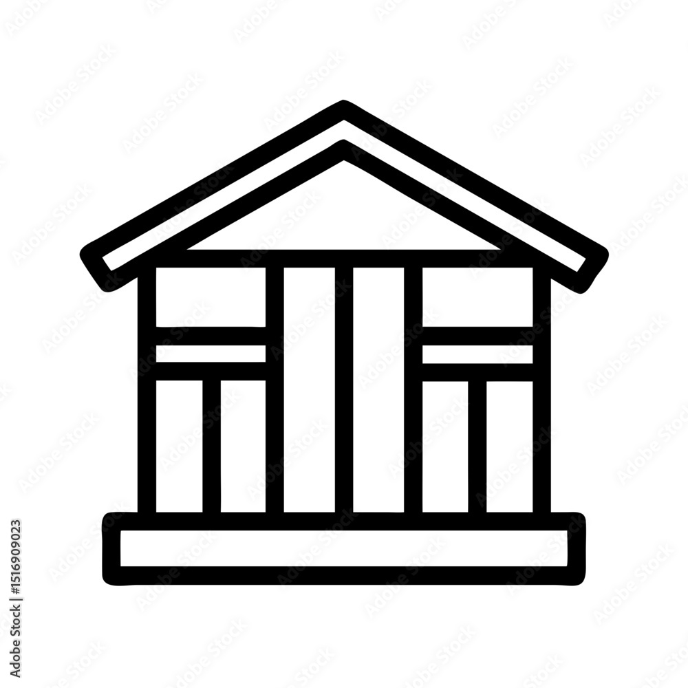 Aufkleber find the best bank building icon vector image for your project bank architecture design needs