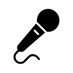 Find a professional microphone vector icon for podcasting singing or karaoke design needs now