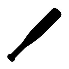 Baseball bat vector illustration for sports equipment and athletic gear design projects and crafts