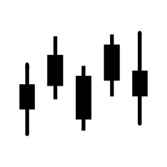Candlestick chart stock market analysis forex trading financial investment business data graph vector