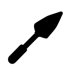 Illustration of a garden trowel tool for planting and gardening work vector design element