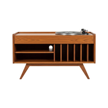 Vintage wooden record player cabinet