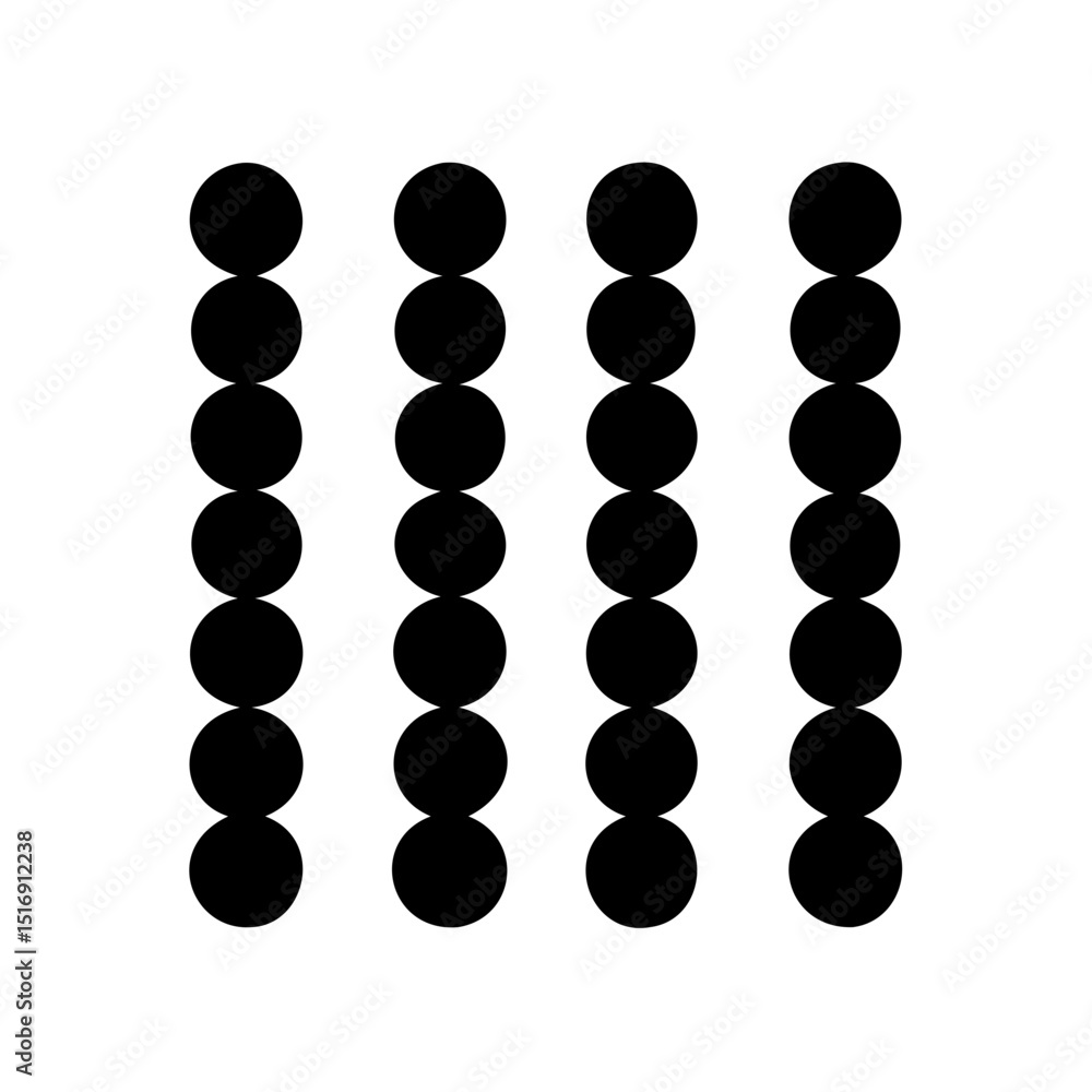 Poster black circle dots pattern vector illustration for abstract design and background usage concept