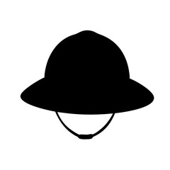 Explore safari hat illustration, pith helmet graphic, colonial headwear icon, sun helmet design, travel gear