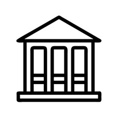 Find the best financial institution building icon for your project bank courthouse symbol