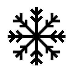 Snowflake vector design black and white winter christmas frost snow ice crystal graphic element icon