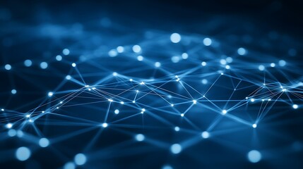 Obraz premium Abstract network of interconnected nodes (63)