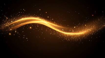 Obraz premium Abstract gold wave design (82)