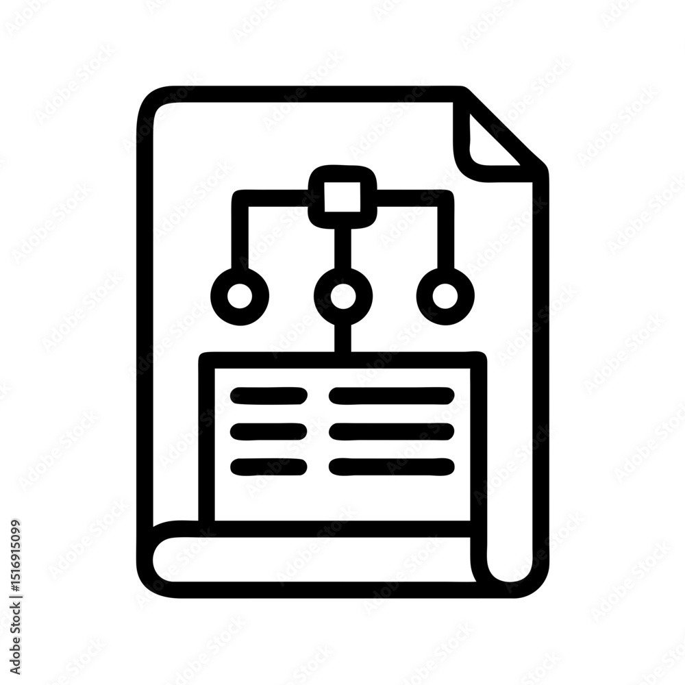 Poster Document flowchart diagram organization chart process flow chart workflow hierarchy document file