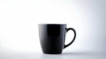 Black Mug On White Background