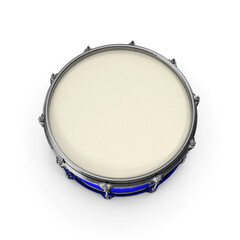 Blue Snare Drum Isolated on Transparent Background
