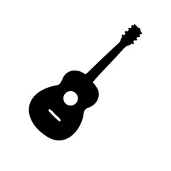 Acoustic guitar vector illustration for music lessons and guitar chords learning resources design