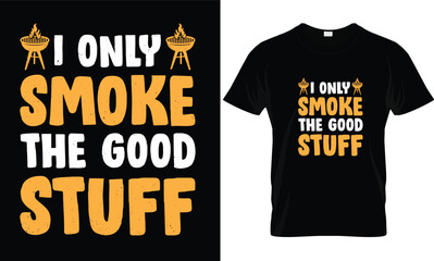 BBQ T-shirt design vector.