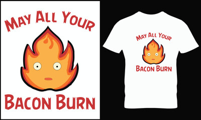 BBQ T-shirt design vector.