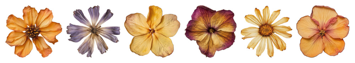 PNG Vibrant dried floral arrangement, element set on transparent background