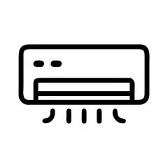 Air conditioner ac cooling system climate control temperature appliance home comfort vector icon design
