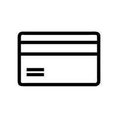 Credit card icon vector illustration for online payment banking and finance concept design