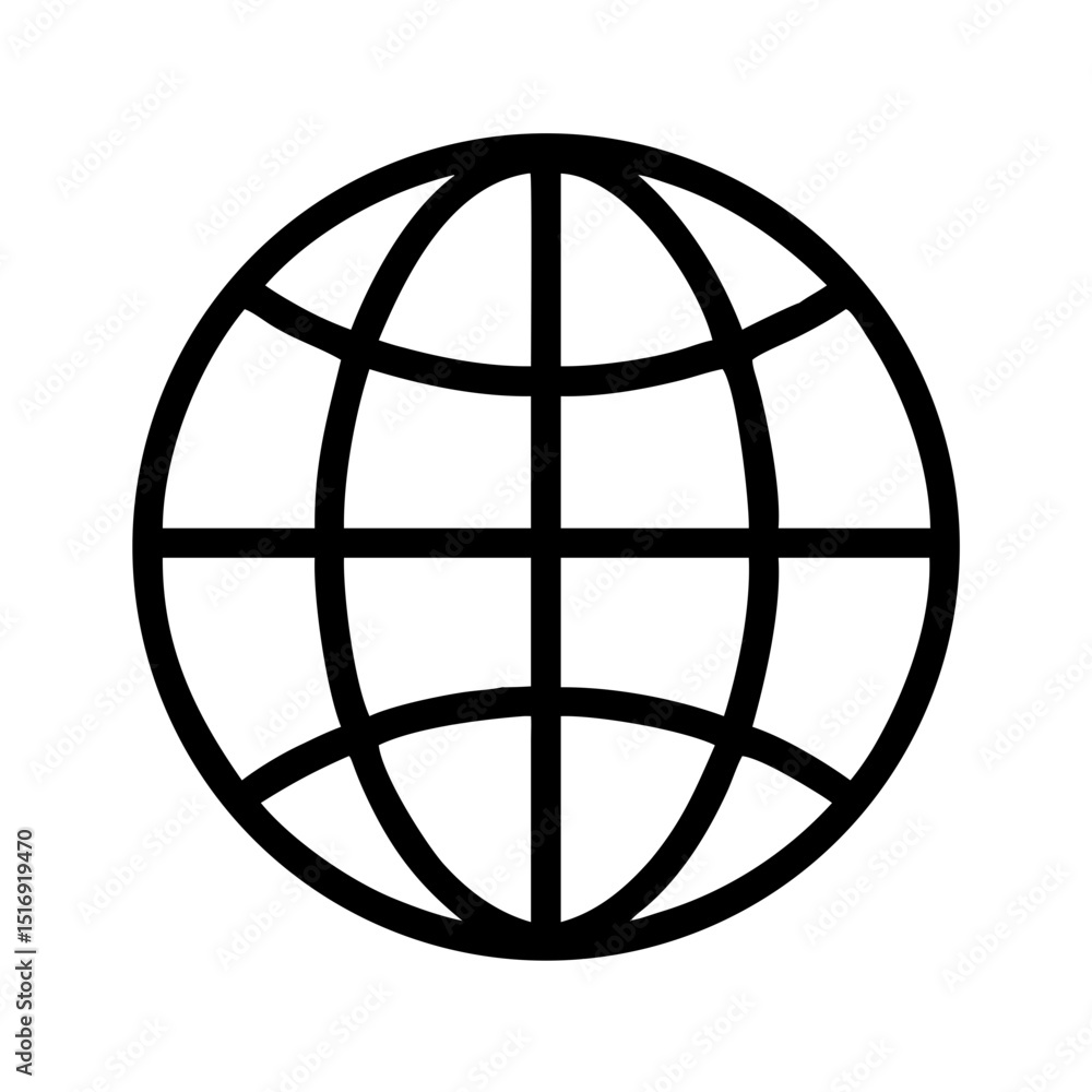 Poster globe world earth global network internet web connection communication worldwide geography icon vect