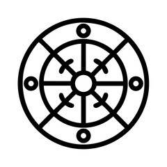 Obraz premium Wheel dharma buddhism buddhist religion symbol asia asian spiritual tradition meditation zen circle