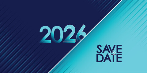 Save the date banner. Can be used for business, marketing and advertising. logo graphic design of event summit made for Technology and upcoming events. Vector EPS 10	