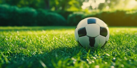 Fototapeta premium Soccer Ball on Grass