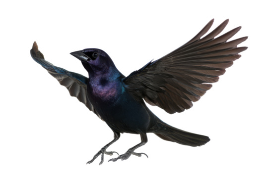 Majestic Great-tailed Grackle in Flight A Stunning Avian Photograph