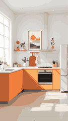 modern kitchen interior