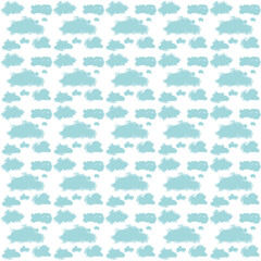 seamless pattern with blue cloud 