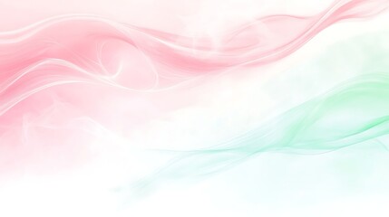 Abstract smoke-like swirls in pastel colors