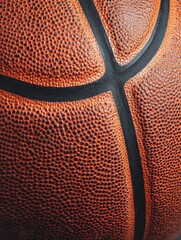 Fototapeta premium Basketball - Texture and Panel Detail