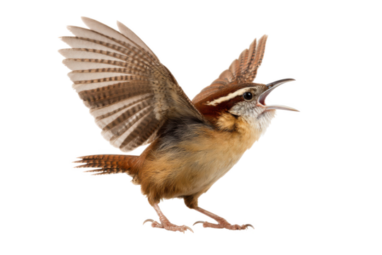 Carolina Wren in Flight A Stunning Wildlife Photograph