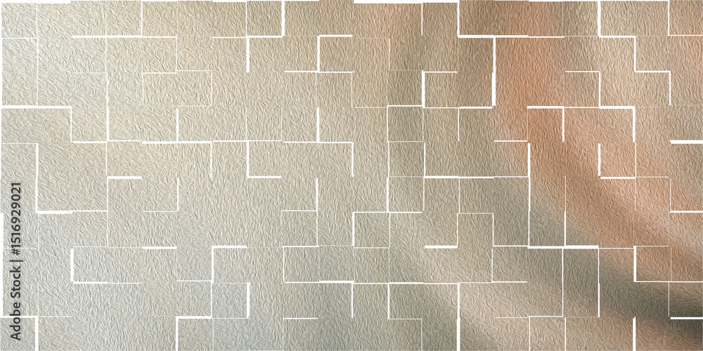 Poster abstract pattern of squares and rectangles