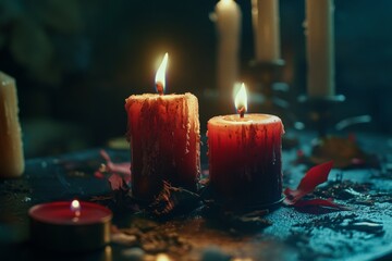 Candlelit Night Scene