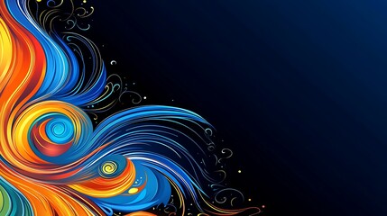 Abstract colorful swirls (1)