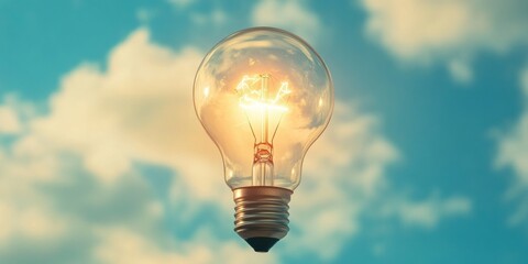 A Bright Idea Amid Clouds